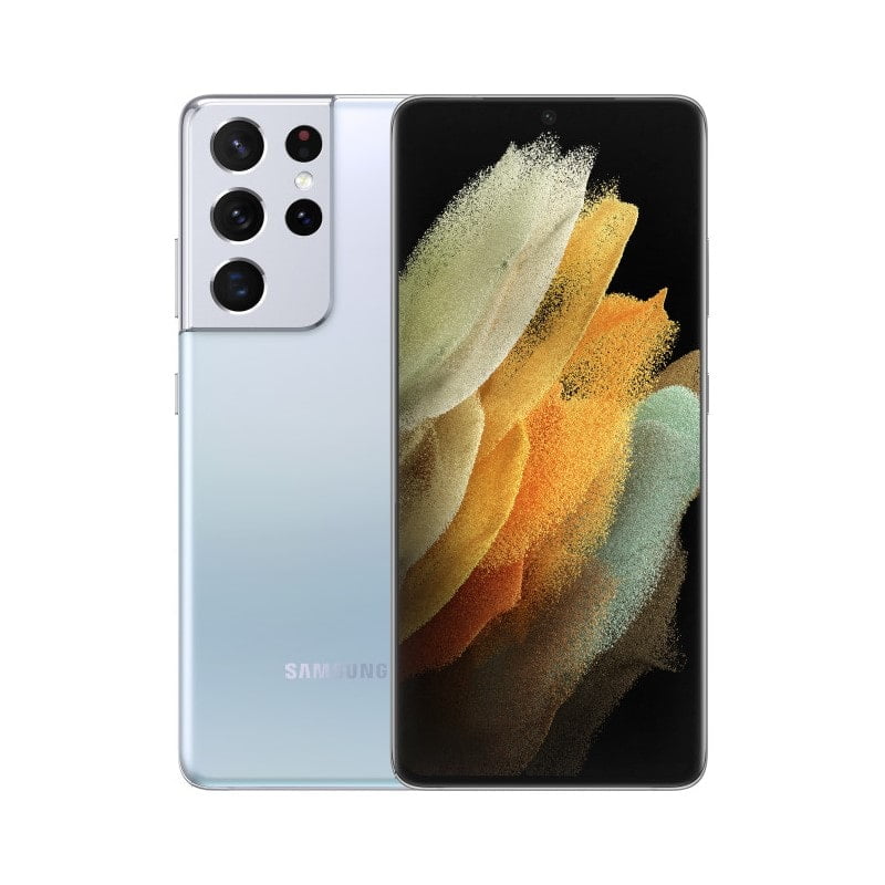 گوشی موبایل سامسونگ Galaxy S21 Ultra 256 گیگ رم 12 | نقره‌ای | کارکرده | بدنه مشابه آکبند | باتری اورجینال تعویض
