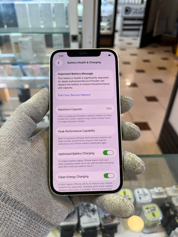 گوشی موبایل اپل iPhone 12 128GB | سفید | کارکرده | باتری 79٪