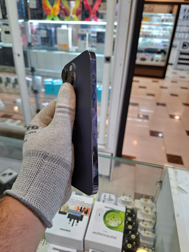 آیفون 14 پرو مکس بنفش 256 گیگ پارت ZAA دوسیم 76%– کارکرده، بدنه تمیز با رجیستر